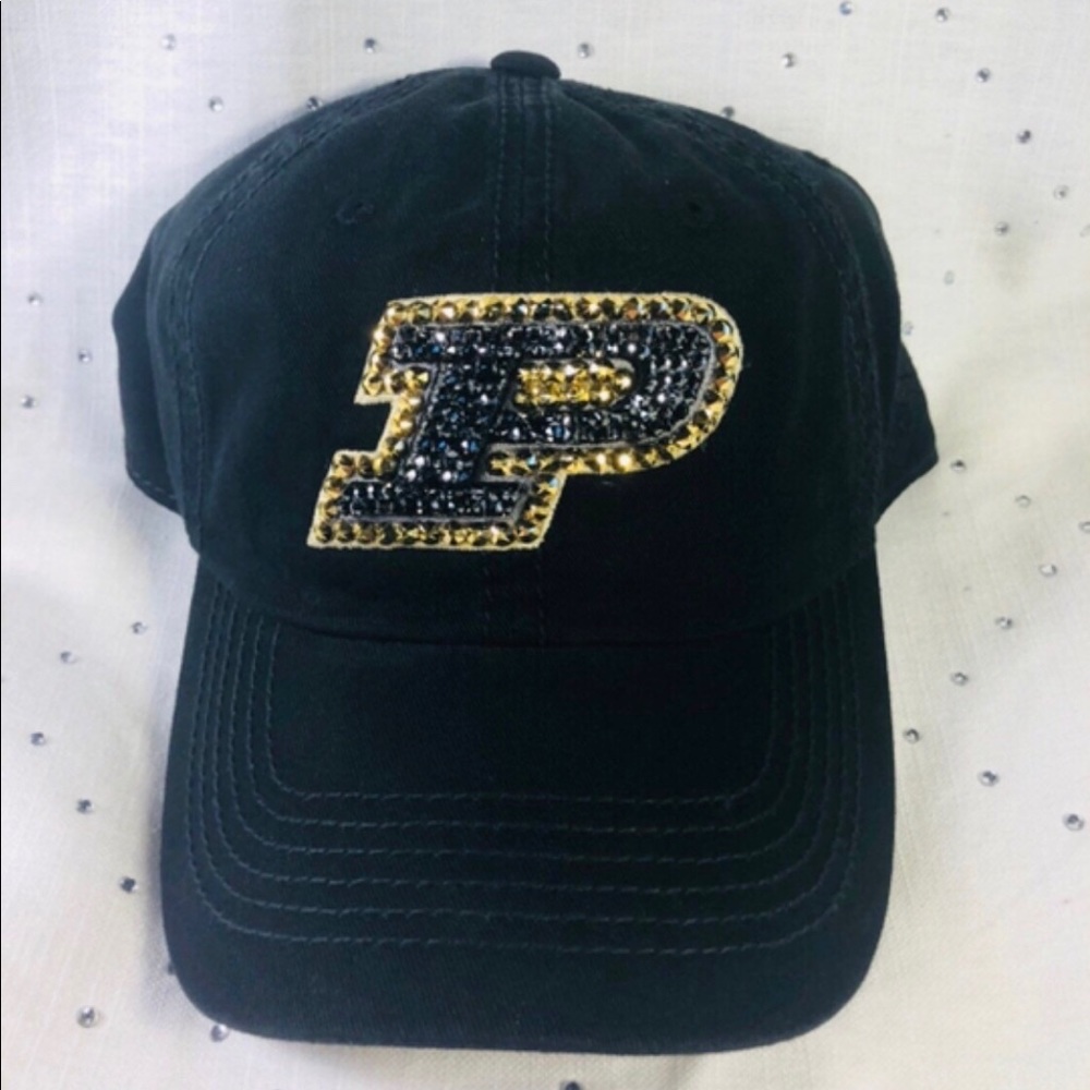 New Bling Purdue University Swarovski Hat